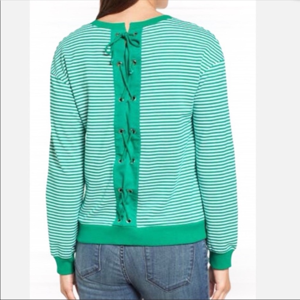 2/$20 Halogen Lace up Back Top
